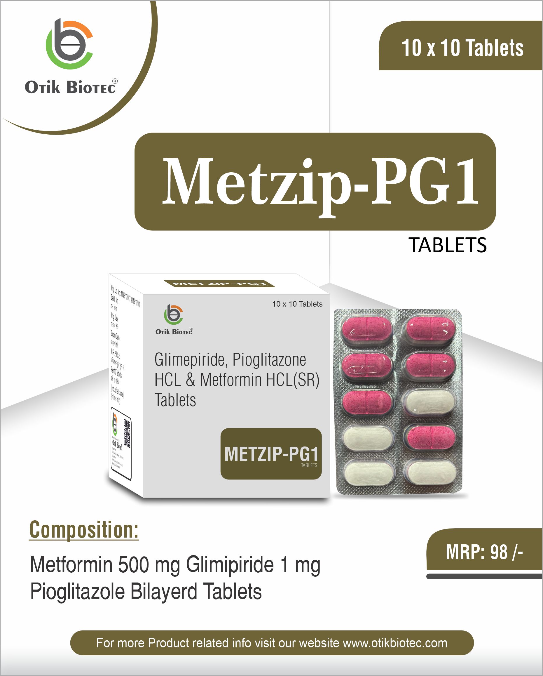Metzip-PG1 Tablets